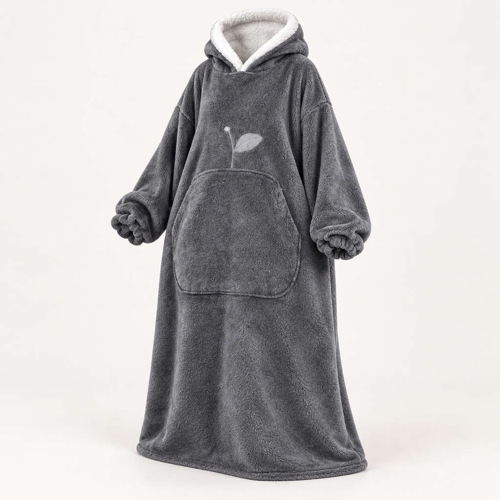 Couverture à capuche (sweat plaid)