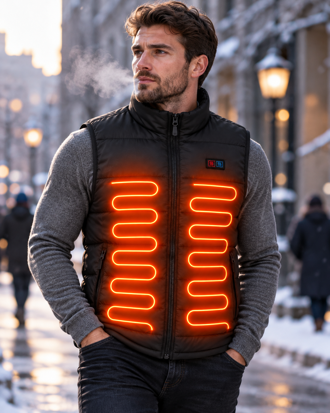 Gilet sans manche chauffant (9 zones)
